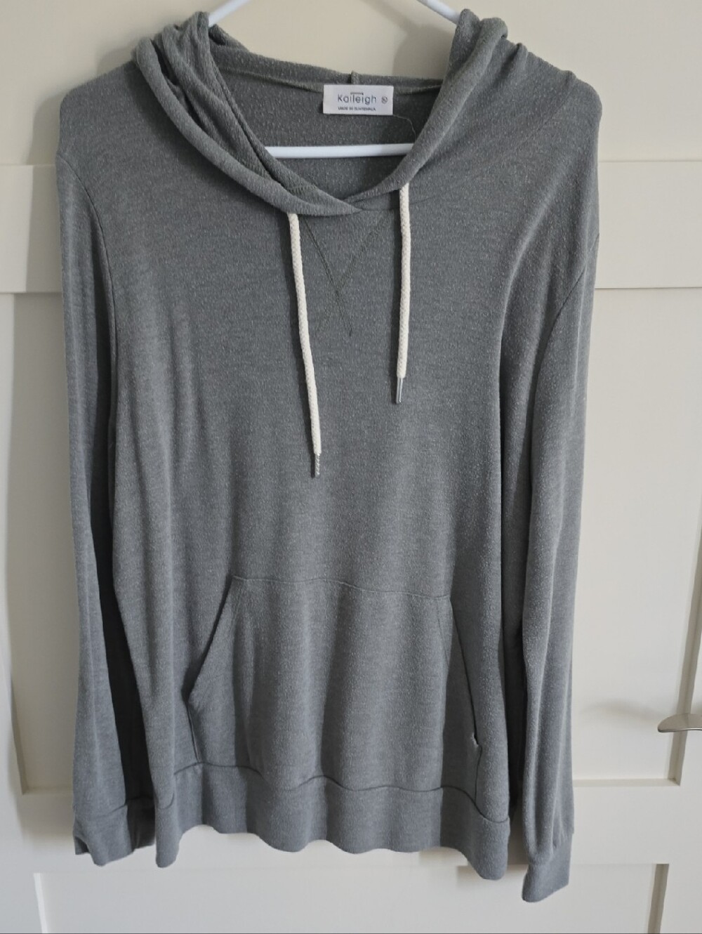 Kaileigh Sage Green Hooded Pullover